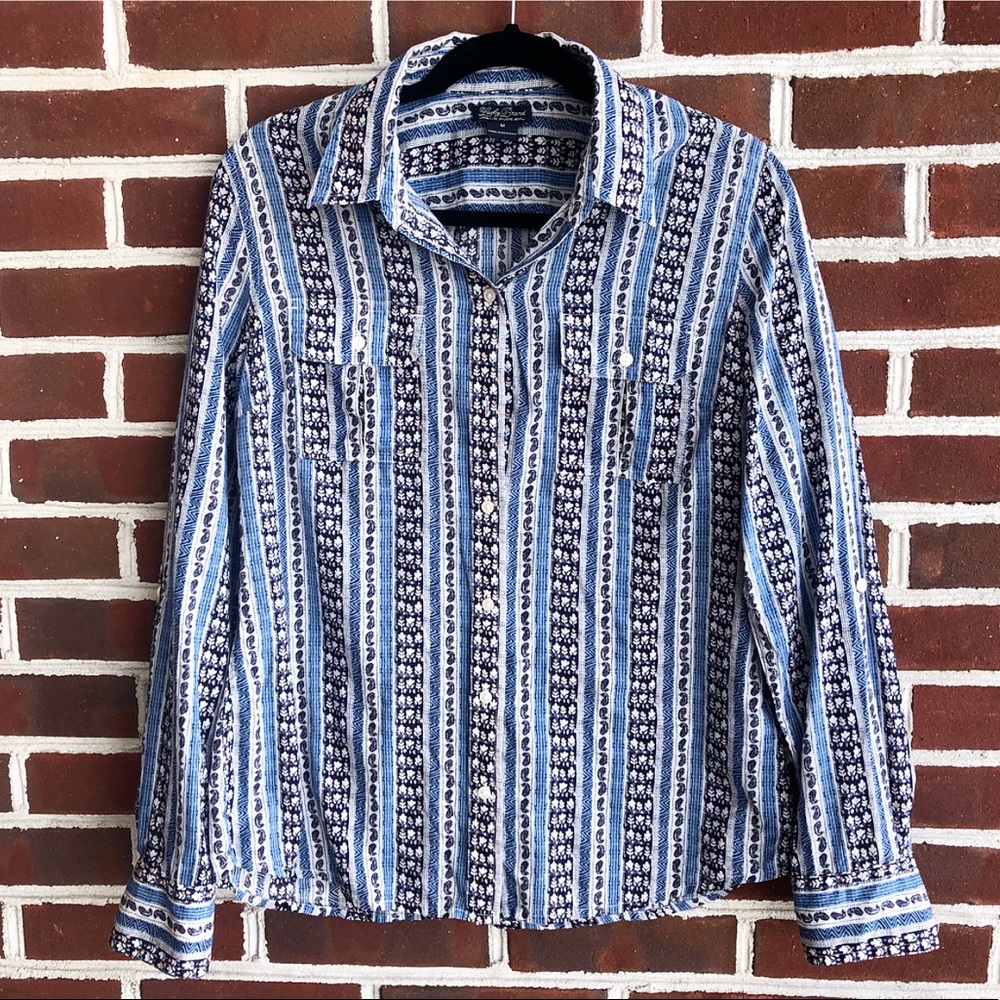 Lucky Brand Western Floral Button Down